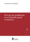 ERROR DE PROHIBICIÓN EN EL DERECHO PENAL ECONÓMICO