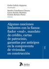 ALGUNAS CAUCIONES LINDANTES CON LA FIANZA FIADOR REAL, MANDATO DE CREDITO, CARTA DE PATROCINIO, GARANTIAS POR ANTICIPOS EN LA COMPRAVENTA DE VIVIENDAS