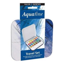 Set Acuarela Mini Aquafine 24 Colores Caja Metalic Librería Online