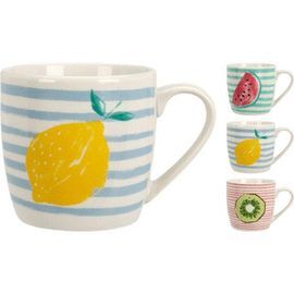 SET 6 TAZAS FRUIT PORCELANA 350ML