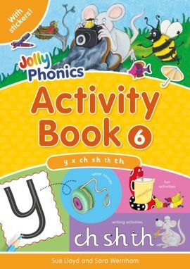 JOLLY PHONICS ACTIVITY BOOK 6 : IN PRECURSIVE LETTERS