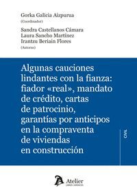 ALGUNAS CAUCIONES LINDANTES CON LA FIANZA FIADOR REAL, MANDATO DE CREDITO, CARTA DE PATROCINIO, GARANTIAS POR ANTICIPOS EN LA COMPRAVENTA DE VIVIENDAS