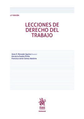 LECCIONES DE DERECHO DEL TRABAJO 17ª EDICIÓN