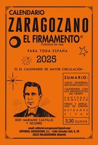 2025 - CALENDARIO ZARAGOZANO - EL FIRMAMENTO