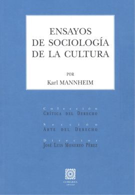 ENSAYOS DE SOCIOLOGÍA DE LA CULTURA