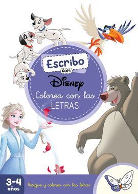 ESCRIBO CON DISNEY. COLOREA CON LAS LETR