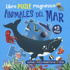 LIBRO PUZLE MAGNÉTICO. ANIMALES DEL MAR