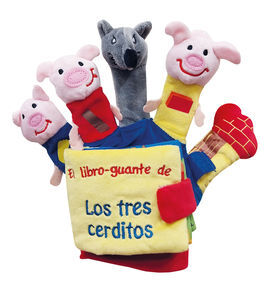 LOS 3 CERDITOS Y EL LOBO LIBRO GUANTE CON TITERES